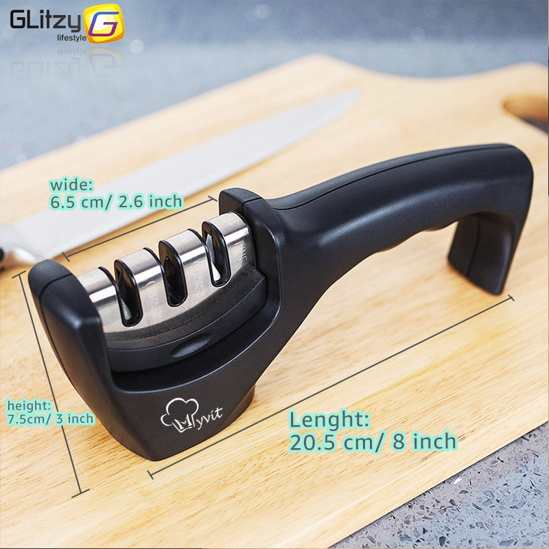 Knife Sharpener 3 Stages Professional Kitchen Sharpening Stone