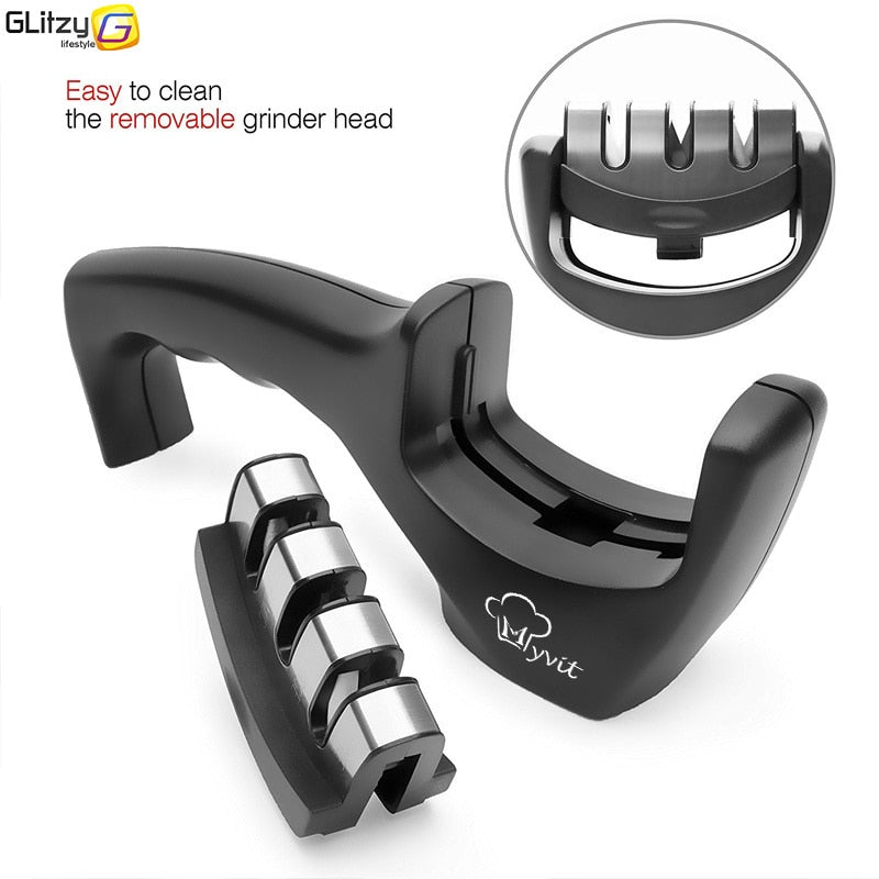 Knife Sharpener 3 Stages Professional Kitchen Sharpening Stone