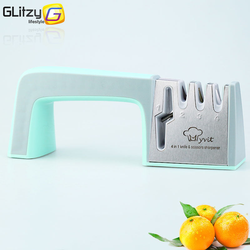 Knife Sharpener 4 Stage Professional Kitchen Sharpening Stone