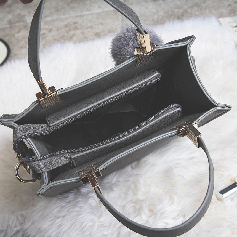 designer Scrub leather luxury handbags women bags