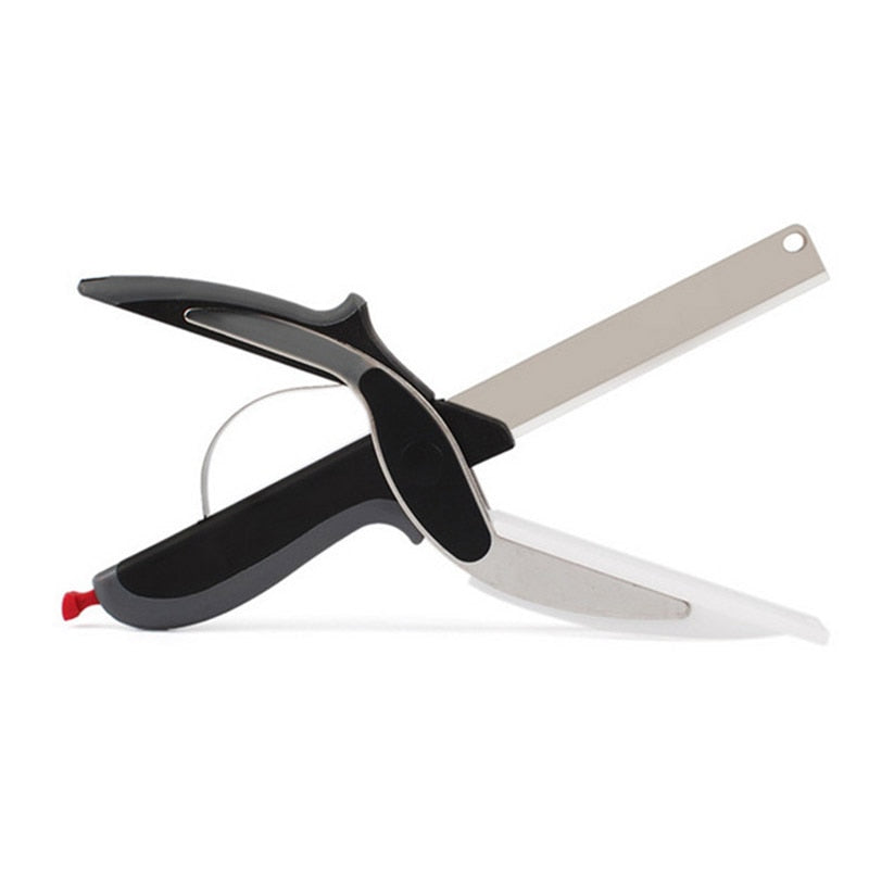 2 in 1 Cutting Board Utility Cutter Stainless Steel Ourdoor Smart Vegetable Knife
