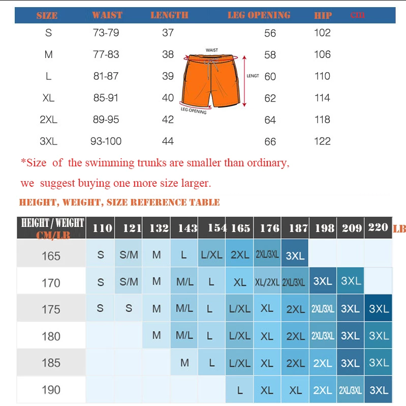 Temperature-sensitive color-changing beach pants swim trunks